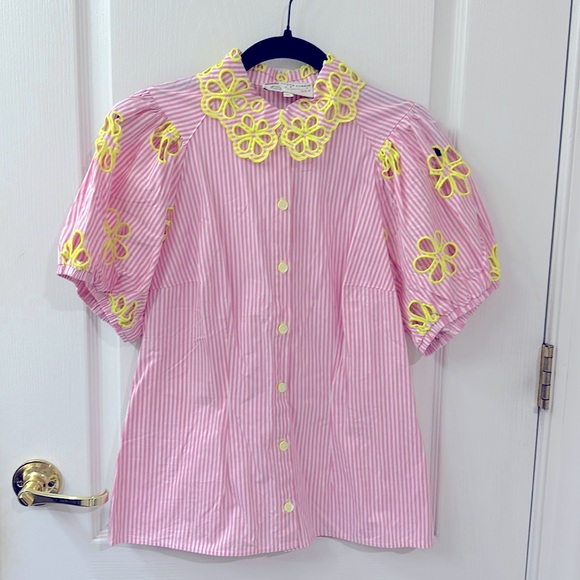 MAISON COMMON size 36/6US stripe pink/white. Used once. Made in GERMANY - Picture 2 of 6